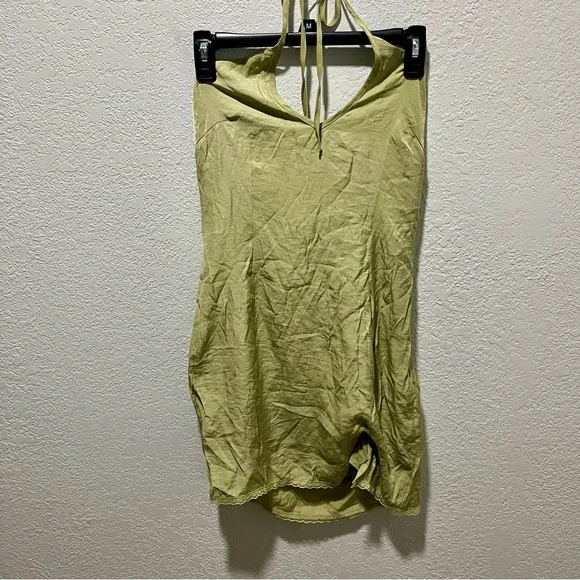 Princess Polly | Dresses | Princess Polly Sage Green Halter Neck Mini Dress  | Poshmark